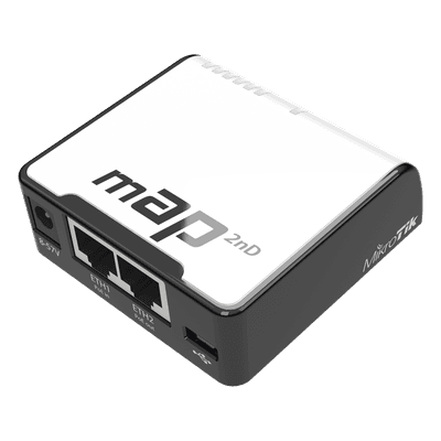 Punto de Acceso / 2 Puertos Fast Ethernet / WiFi 2.4 GHz 802.11 b/g/n / PoE Pasivo / MicroUSB 3G/4G / 2.23 x 2.23 x 0.75 pulgadas