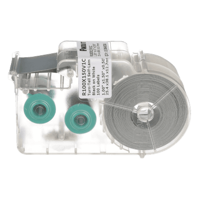 Casete de Etiquetas Autolaminadas / Rotación 360° / 100 Unidades / 5.5 a 7.1 mm (0.22 a 0.28 in) / 10-6 AWG / -40°C a 93°C