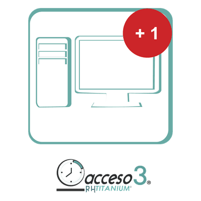 Licencia de Activación Adicional / Software Tiempo y Asistencia / 1 PC Extra o Reemplazo / Compatible con Nómina / Entrega Virtual