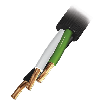 Cable de Uso Rudo / 3 Conductores / Calibre 12 AWG / 600 V / Rollo 100 m (328 ft)