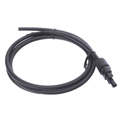 Cable Fotovoltaico / 1.5 m (4.9 ft) / 10 AWG / MC4-H Macho / Negro / Doble Aislamiento