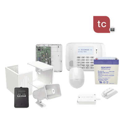 Kit VISTA-48LA / comunicador IP 7847i / sensor de movimiento + 2 contactos magnéticos + sirena 30W / 1 año Total Connect ALRNTCP-IP