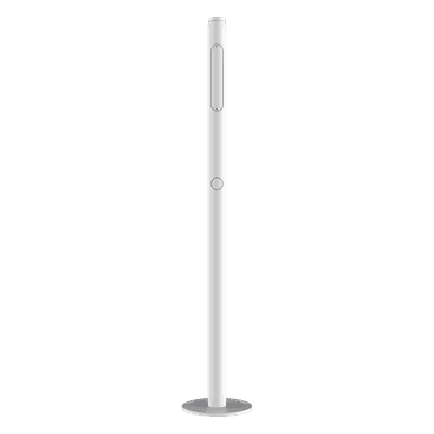 Poste para Cámara ANPR / Altura 1.3 m (4.3 ft) / Aleación con Pulverización Superficial / Diseño Impermeable / Color Blanco