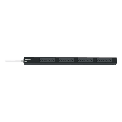 PDU Básico para Rack / 16 Contactos NEMA 5-20R / 20 A / 120 Vca / Montaje Vertical 0U / Cable 3 m (9.8 ft)