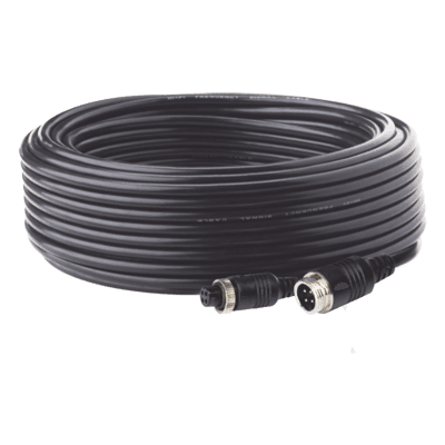Cable de Extensión para Cámara de Vehículo Industrial / 20 m (65 ft) / 4 Pines / Conexión Roscada / HD en Baja Luz