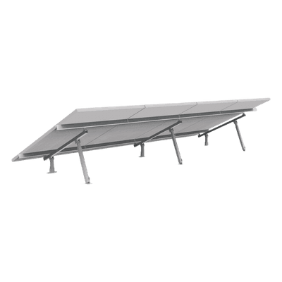 Montaje para Panel Solar, Riel "7" de 4200mm para Módulos con Espesor de 40mm, Velocidad de Viento Máx. 162km/h