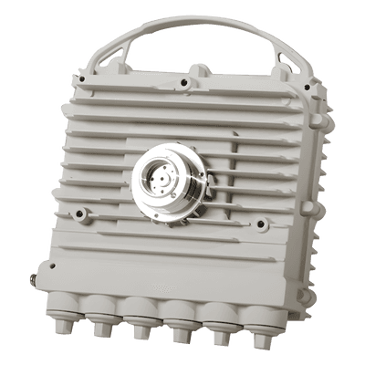 Radio Enlace Milimétrico / 10 Gbps Full Duplex / Banda E 71-86 GHz / 2000 MHz Canalización / IP67 / 1x 10G SFP+ y 1x 1GbE RJ-45 / Antenas 1 o 2 pies (0.3 o 0.6 m)
