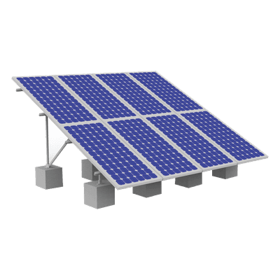 Montaje para Panel Solar, Riel de 2100mm para Módulos con Espesor de 40mm, Velocidad de Viento Máx. 151km/h