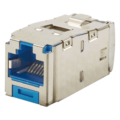 Conector Jack / Blindado / Cat 6A / 8P8C / TG Mini-Com / Terminación sin Impacto / -10°C a 65°C / 22-26 AWG