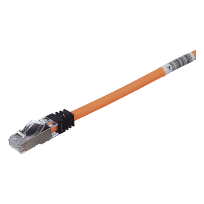 Patch Cord Cat6A / Blindado S/FTP / CM/LS0H / 2.13 m (7 ft) / Color Naranja