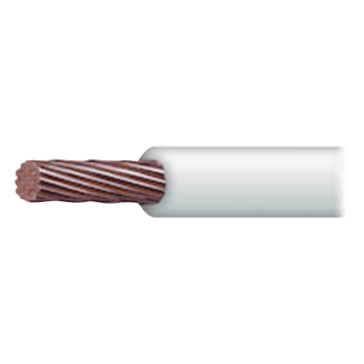 Cable Eléctrico / 16 AWG / 19 Hilos / Cobre Suave / PVC Auto-Extinguible / 100 m (328.08 pies) / Blanco