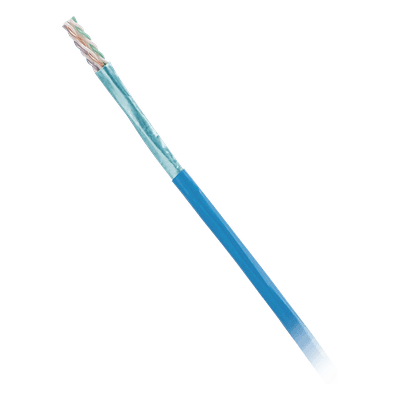 Bobina de Cable Blindado F/UTP / Cat6 / 4 Pares / 23 AWG / LSZH / 305 m (1000 pies) / Azul