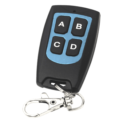 Control Remoto / 4 Canales / 433.92 MHz RFID / 57x32x11 mm / 0.22 oz