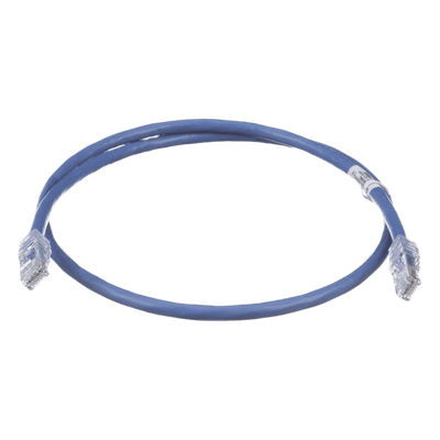 Cable de Parcheo UTP / Cat6A / 24 AWG / CM / 0.3 m (1 pie) / Azul