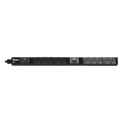 PDU Básico para Rack / 20 Salidas IEC C13 / Entrada NEMA L6-30P / 208 Vca / 30 Amp / Montaje 0U/1U/2U / Cable 3 m (9.8 ft)