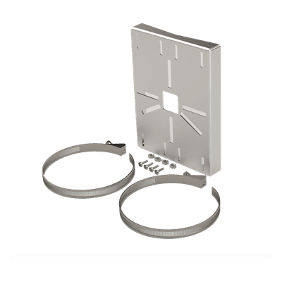 Montaje Universal para Cámara / Acero Galvanizado Calibre 16 / Poste 2' a 5' / Acabado Rugoso Fino / Exterior