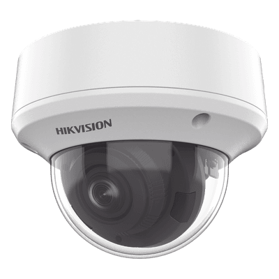 Domo TURBOHD 5 Megapixel / Lente Motorizado 2.7 - 13.5 mm / IR EXIR 40 mts (131 ft) / TVI-AHD-CVI-CVBS / IK10 / IP67 / dWDR / 12 Vcc / 24 VCA