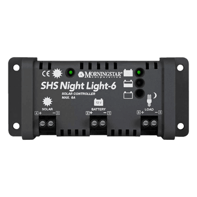 Controlador Solar de Carga y Descarga / PWM 4 Etapas / IP22 / 11.5 VCC Desconexión Bajo Voltaje / Compensación Térmica