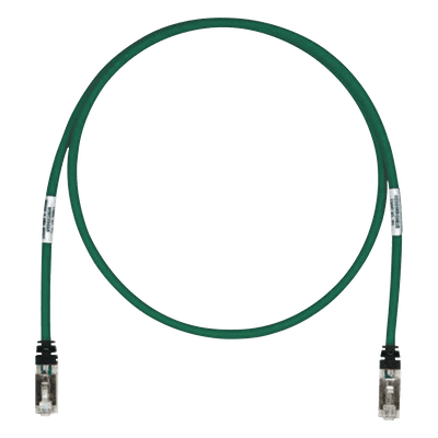 Patch Cord Cat6A / Blindado S/FTP / 7.62 m (25 ft) / CM/LS0H / 26 AWG / Verde