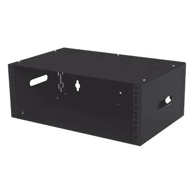 Gabinete de Pared para Redes / 4U / Profundidad 250 mm (9.8 in) / Acero Galvanizado Calibre 20 / Montaje Compacto