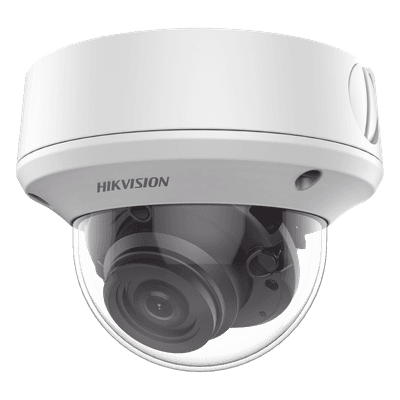 Domo TURBOHD / 5 MP / Lente Motorizado 2.7-13.5 mm / IR EXIR 40 m / IK10 / IP67 / dWDR / 131 pies