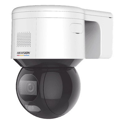 Cámara Domo PT IP / 4 Megapixel / Imagen Color 24/7 / Luz Blanca 30 m (98.4 ft) / Lente 4 mm / Audio Bidireccional / IP66 / PoE+