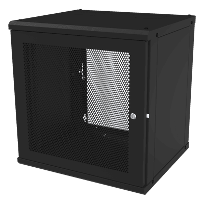 Gabinete de Pared Fijo / 12U / Puerta Perforada / 66 kg Carga / 1.97 x 2.04 x 1.72 pies