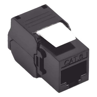 Módulo Jack Keystone / Cat6A / Toolless / Terminación 180° / RJ45 / Sin Blindaje / 1 Puerto