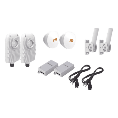 Kit Punto a Punto / 1.5 Gbps / 4.9-6.4 GHz / 16 dBi / 4 km (13,123 pies) / Slant 45°