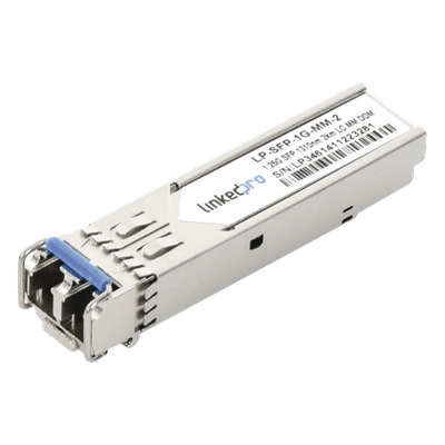 Transceptor SFP / Multimodo / 1310 nm / 1.25 Gbps / 1000BASE-SX / LC/UPC Dúplex / DDM / 2 km (6561.7 ft)