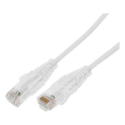 Cable de Parcheo Slim UTP Cat6A / 10 m (32.81 ft) / 28 AWG / RJ45 / Blanco