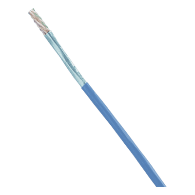 Bobina de Cable Blindado F/UTP / Cat6A / 23 AWG / CMR Riser / 305 m (1000 pies) / Azul