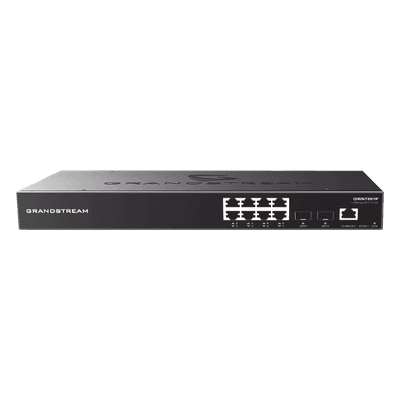 Switch Administrable Gigabit / 8 Puertos RJ45 + 2 SFP Uplink / 20 Gbps / 14.88 Mpps / GWN Cloud