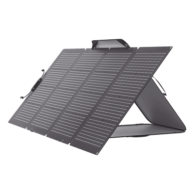 Módulo Solar Portátil y Flexible de 220W Recomendado para Estaciones Portátiles EFD330, EFD350 ó EFD500 / Ajuste de Ángulo / Carga Eficiente / Incluye Cable XT60 a MC4