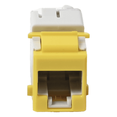 Jack Keystone Cat6 UTP / 250 MHz / Amarillo / -10 a 60°C / 22-24 AWG / T568A/B
