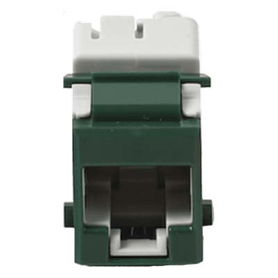 Jack Keystone / Cat6 UTP / Terminación 110 / Color Verde / UL 94 V-0 / -10°C a 60°C