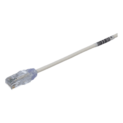 Cable de Parcheo UTP Cat6 / 28AWG Diámetro Reducido / 0.5 m (1.64 ft) / LSZH / Blanco
