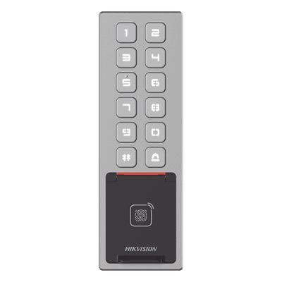 Teclado de Control de Acceso IP / Wi-Fi / Antivandálico IP65 e IK08 / Lector MIFARE 13.56 MHz / 3,000 Huellas / 10,000 Tarjetas / Bluetooth