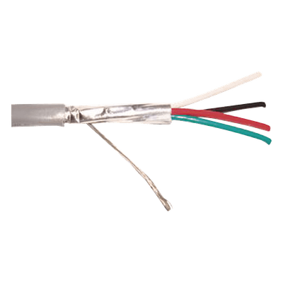 Cable Multiconductor / 4 x 16 AWG / Blindado / 305 m (1000 ft) / Riser / UL / Gris