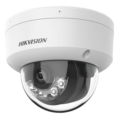 Cámara Domo IP / 4 Megapixel / Dual Light 30 m (98.4 ft) / Lente 2.8 mm / 109° FOV / IK08 / IP67 / PoE