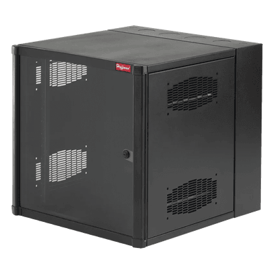 Gabinete de Pared 19" / 26 UR / Puerta con Ventana de Vidrio Templado / NEMA 12 / Instalación sin Herramientas / 1219 mm (4 ft) Alto