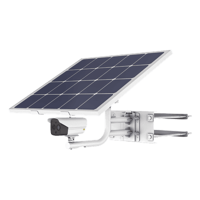Kit Cámara Térmica Solar / Resolución Térmica 256 × 192 / Resolución Óptica 4 Megapixel / Rango -20°C a 150°C / 4G LTE / Batería 360Wh / Panel Solar 80W / IP67