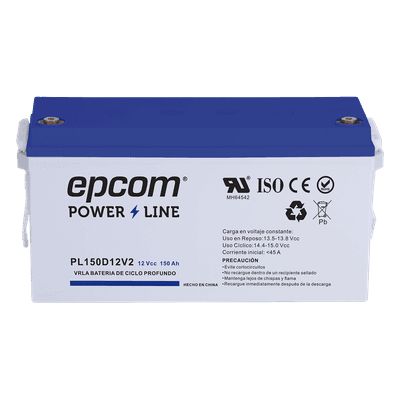 Batería AGM-VRLA / Ciclo Profundo / 12 Vcc / 150 Ah / Terminales T5 / Carcasa UL94-HB