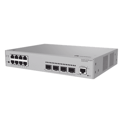 Switch Capa 2 Administrable / 8 Puertos Gigabit / 4 Puertos SFP / 24 Gbit/s / Gestión en Nube Gratuita