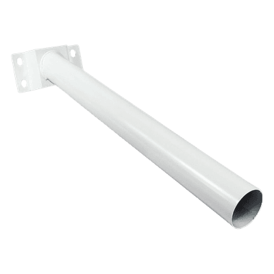Brazo de Soporte para Luminario Público / Aluminio 50 mm / Longitud 500 mm (19.7 in) / Montaje en Pared / Compatible con Luminaria Solar