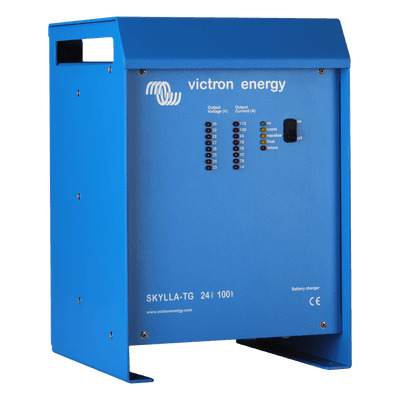 Cargador de Baterías Marino / 24 V / 100 A / Entrada Universal 90-265 VCA y 90-400 VCC / Bancos 500-1000 Ah / Homologación GL Categoría C EMC1
