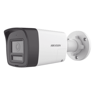 Cámara Bala TURBOHD / 3K 5 Megapixel / Lente 2.8 mm / Ángulo 112° / Dual Light IR 30 m (98.4 ft) + Luz Blanca 20 m (65.6 ft) / Audio Bidireccional / IP67