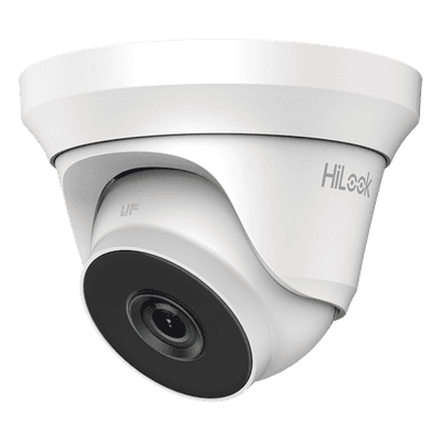 Cámara Turret TURBOHD / 2 Megapixel 1080p / Gran Angular 103° / IR EXIR 40 m (131.2 ft) / 4 Tecnologías / Audio Coaxitron / IP66 / Metal