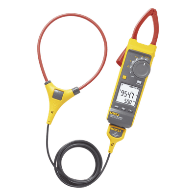 Pinza Amperimétrica / CC/CA TRMS / 1500 V CC / 1000 V CA / 999.9 A mordaza / 2500 A iFlex / CAT III 1500 V / Certificado de calibración