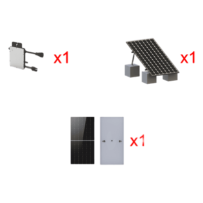 Kit Solar Interconexión / 500 W / 220 Vca / Microinversores / Montaje Incluido / 640 Wp Módulo